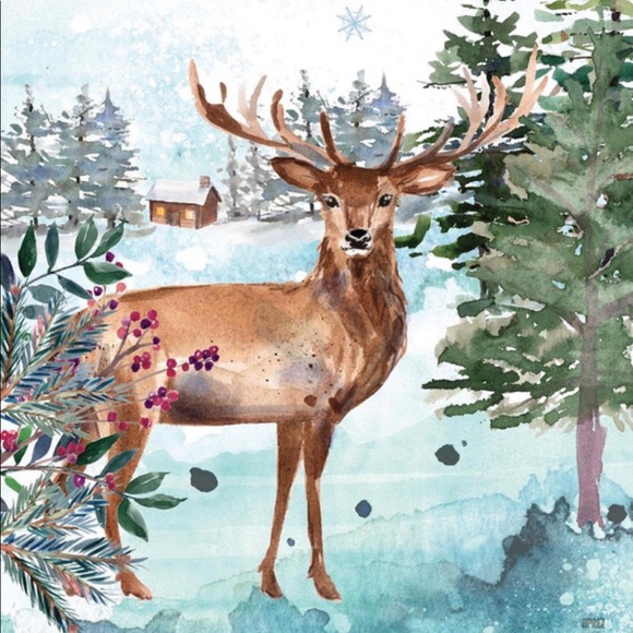 Whimsical Deer Wall Art Print - Picture 3 of 3